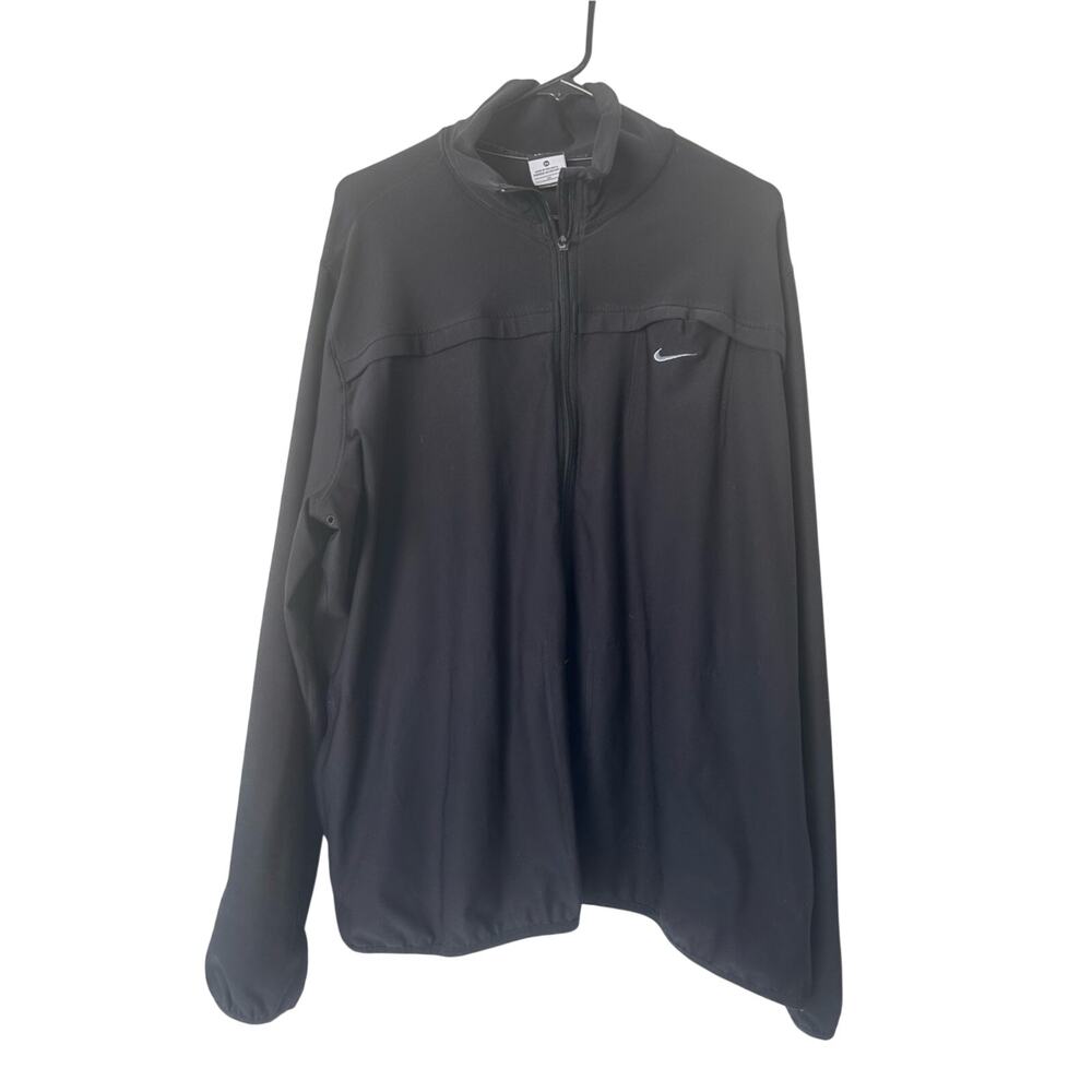 Nike Women’s Black Full-Zip Dri-Fit Athletic Track Jacket Size 3X